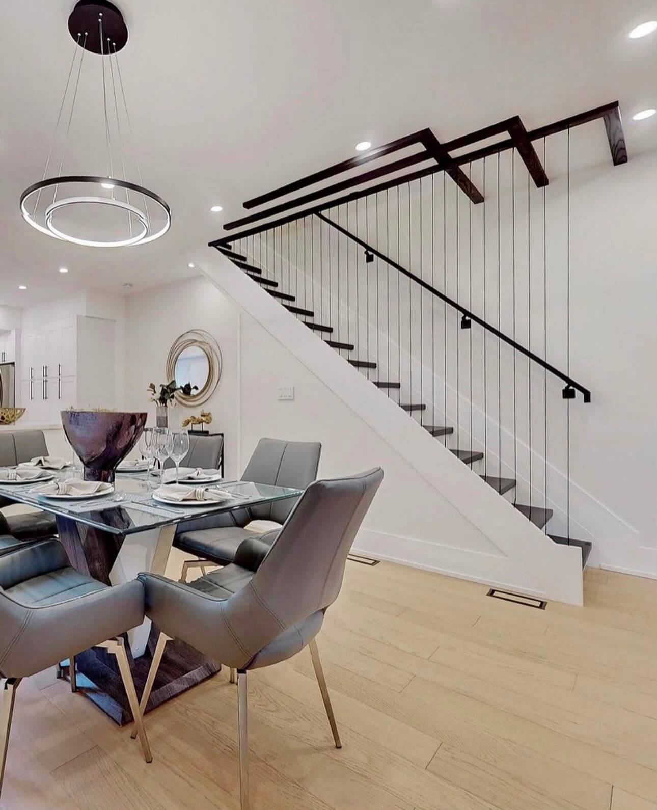 Custom Staircase & Glass Partition Upgrade
